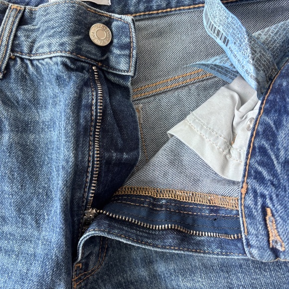 Zara NWT Women’s Midrise Cropped Carrot Leg Blue Jeans | Size 8 (40) - Picture 7 of 12